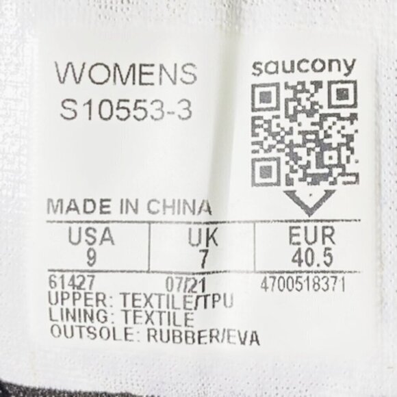 Saucony Women’s Clarion 2 Gray Running Shoes – VersaRun Cushioning, Size 9 - Picture 8 of 8